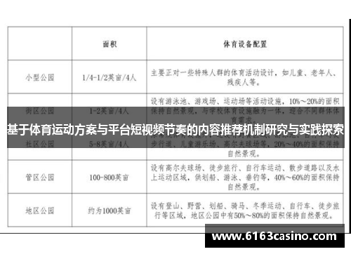 基于体育运动方案与平台短视频节奏的内容推荐机制研究与实践探索